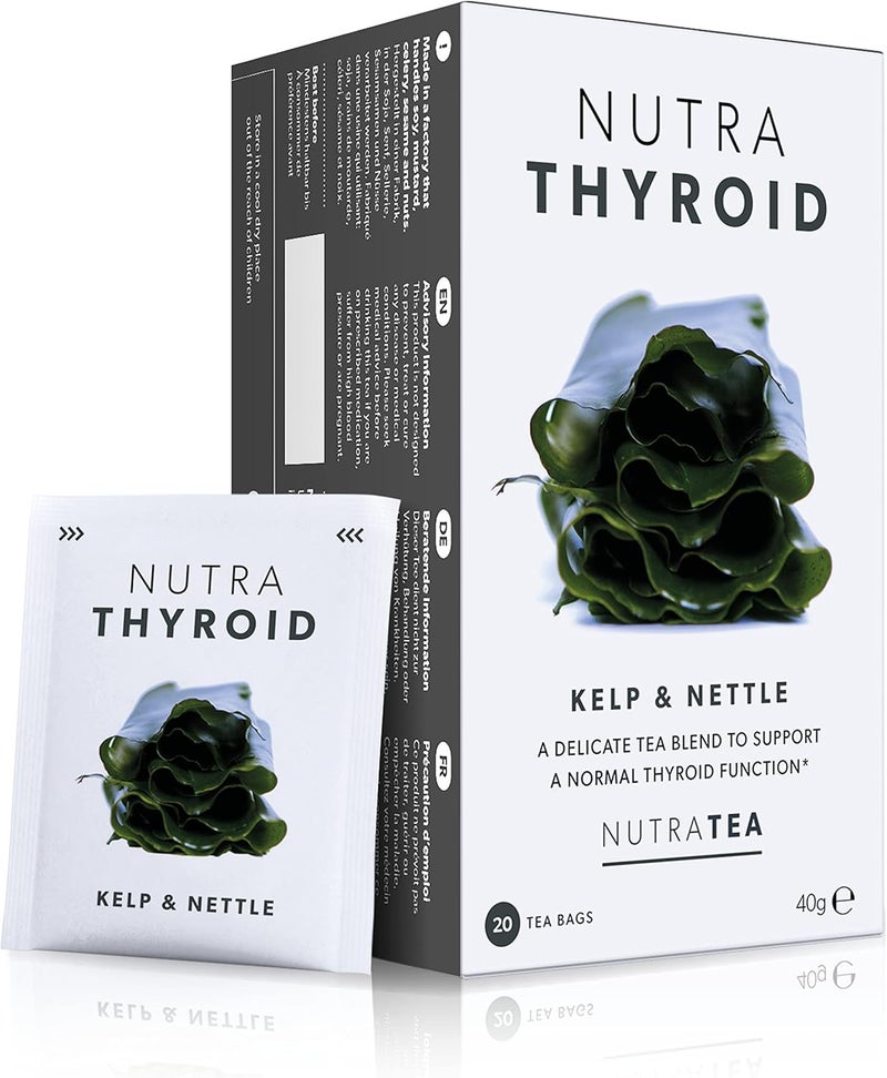 Nutra Tea NUTRATHYROID Thyroid Health Tea with Kelp & Nettle - 20 Enveloped Tea Bags - Image 1